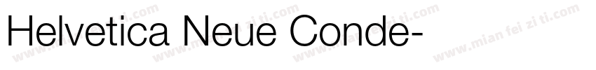Helvetica Neue Conde字体转换